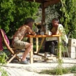 Ratnadeva and Danaraja playing chess, 2018